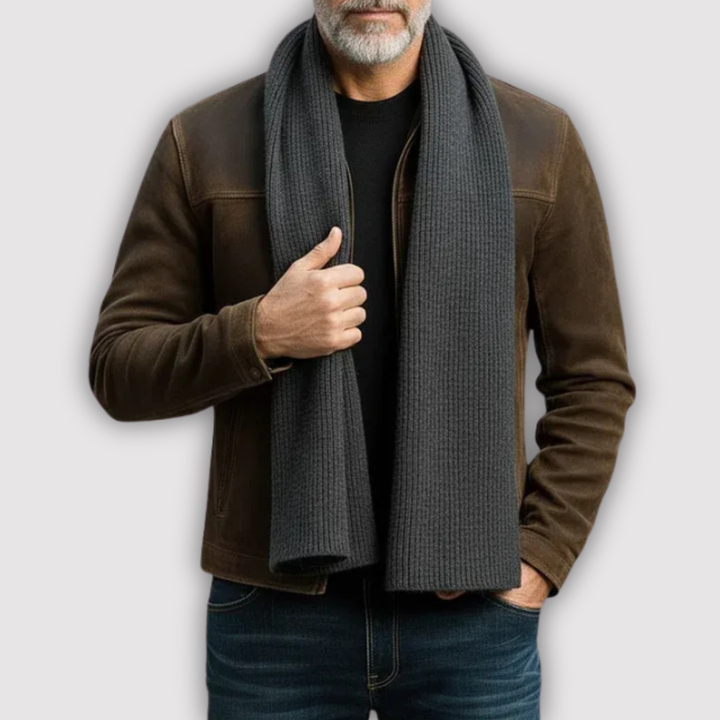 Markus Berlin Herren Jacke mit glattem Finish, Vorderansicht