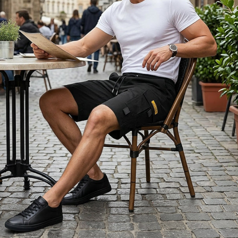 Markus Berlin Herren Cargo-Shorts, Vorderansicht