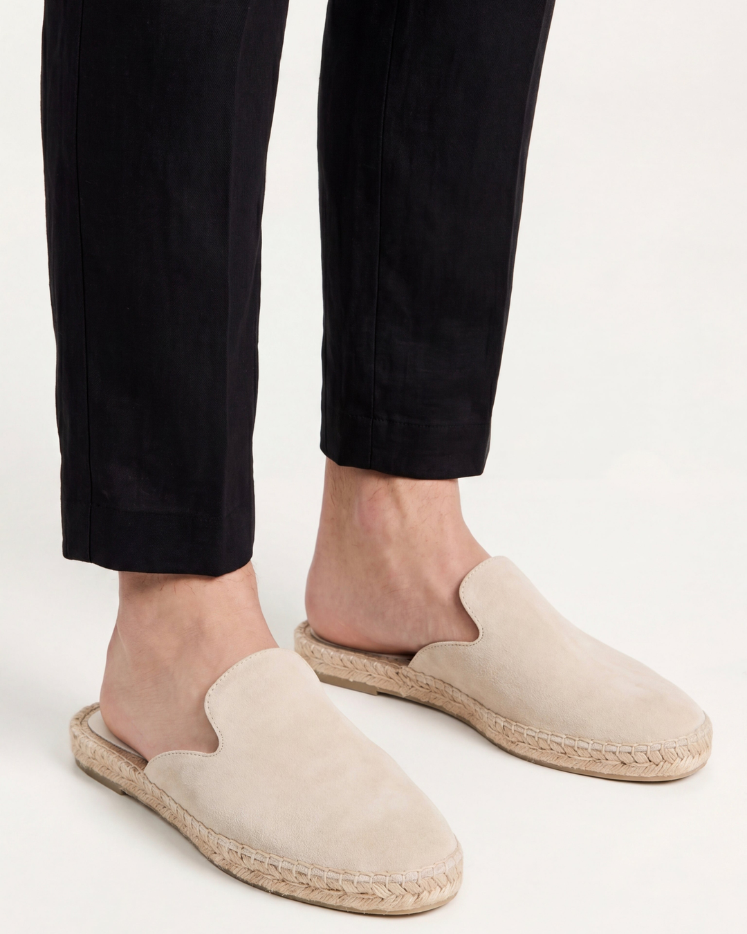 Markus Berlin Herren Sommer-Mule Sand, Vorderansicht