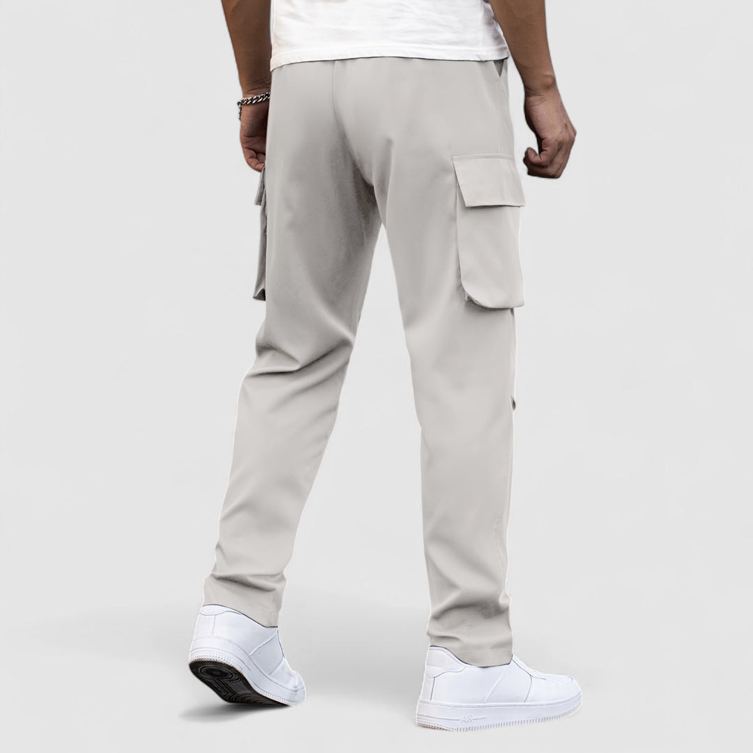 Markus Berlin Herren Wasserdichte Stretch-Cargohose, Vorderansicht