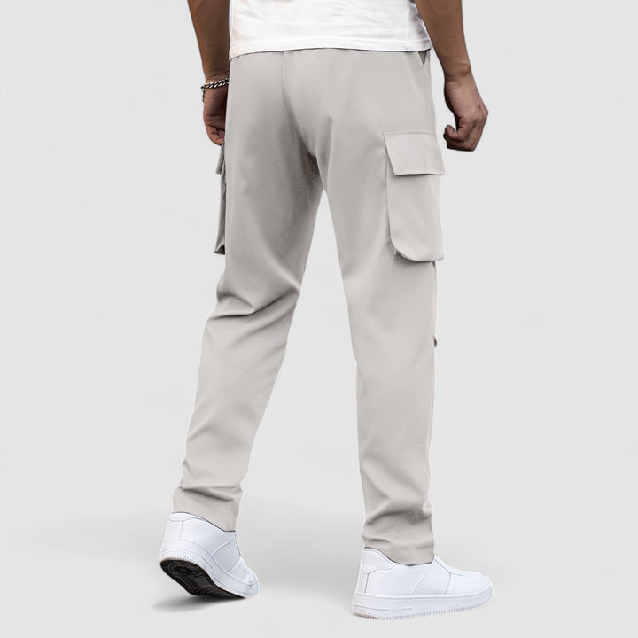 Markus Berlin Herren Wasserdichte Stretch-Cargohose, Vorderansicht