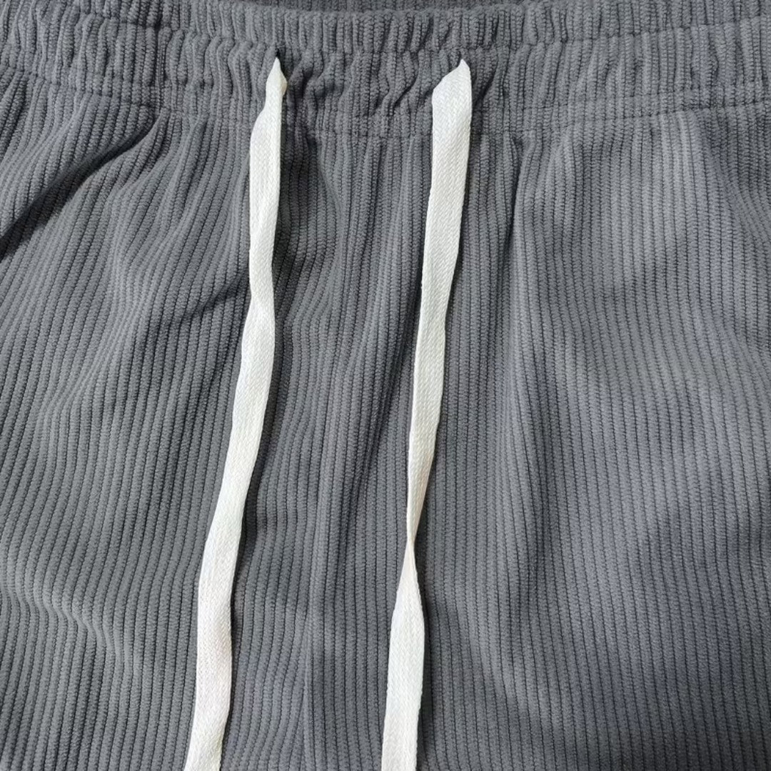 Markus Berlin Herren Strukturierte Shorts, Vorderansicht