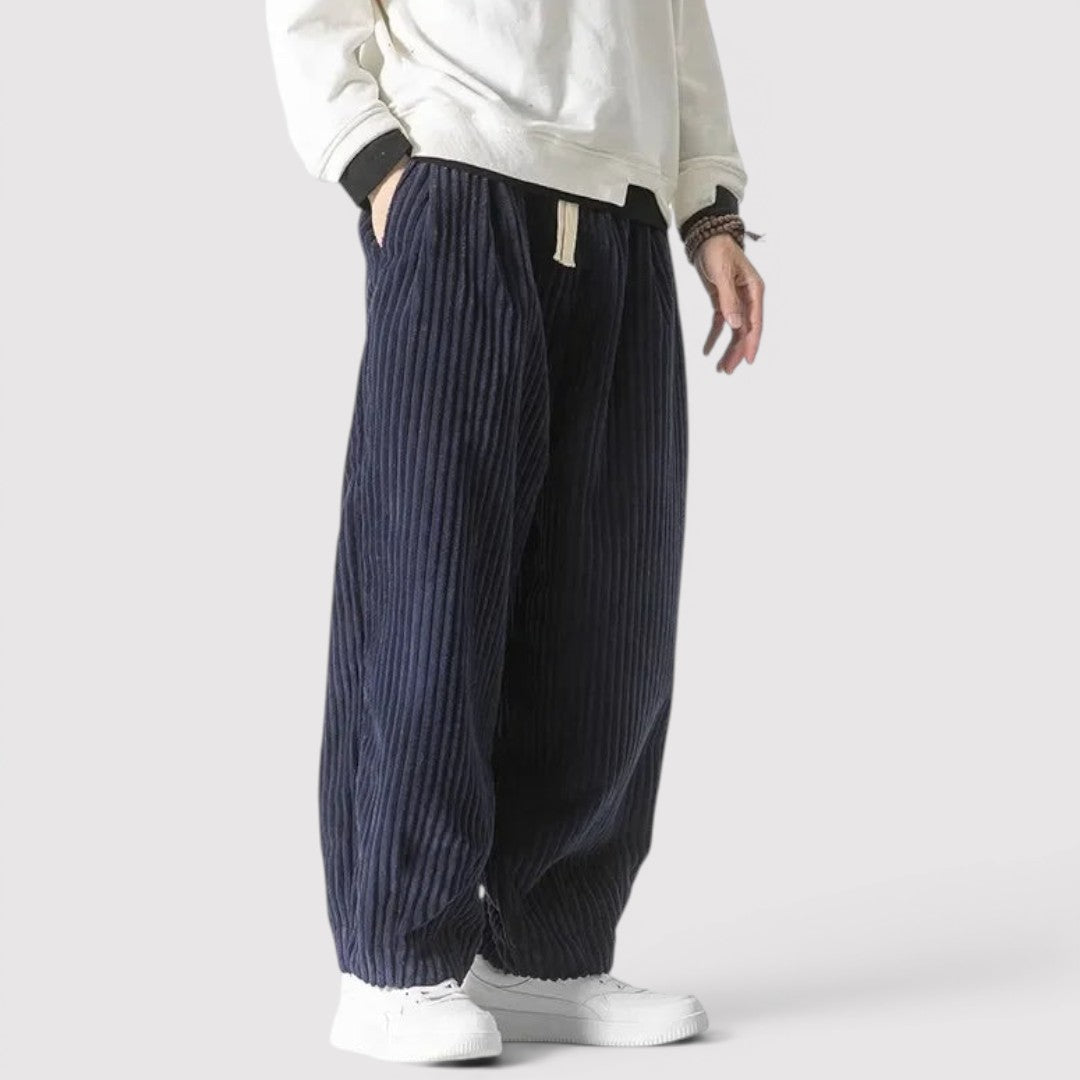 Markus Berlin Herren Wide-Leg-Hose, Vorderansicht