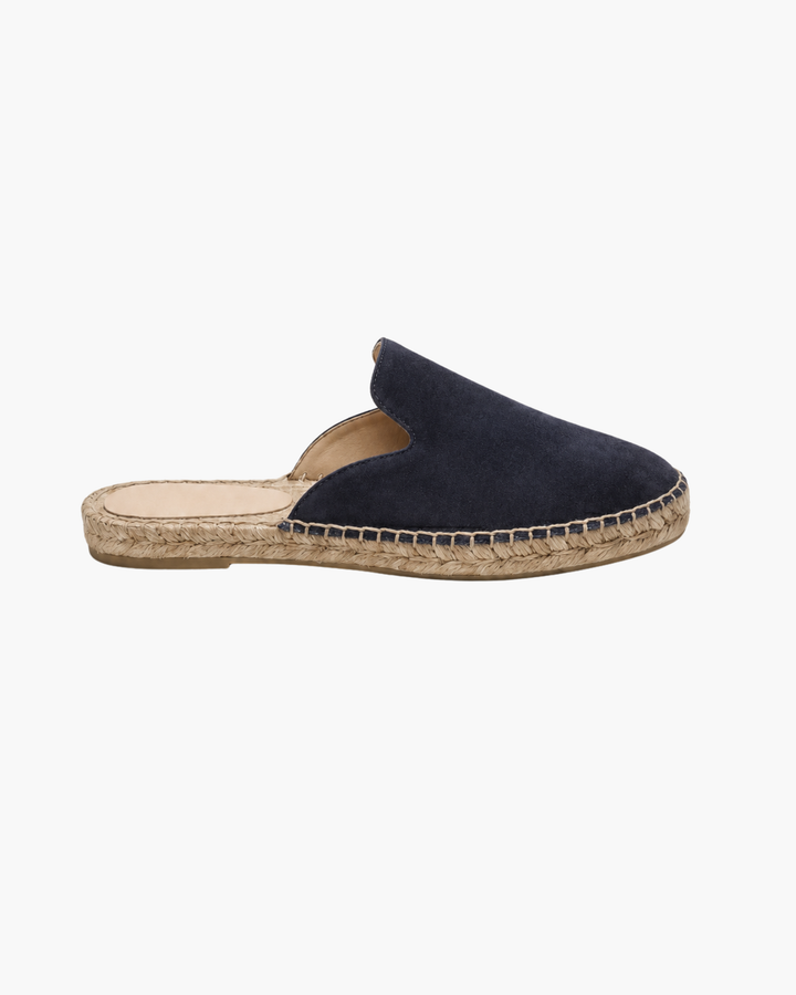 Markus Berlin Herren Sommer-Mule Marineblau, Vorderansicht
