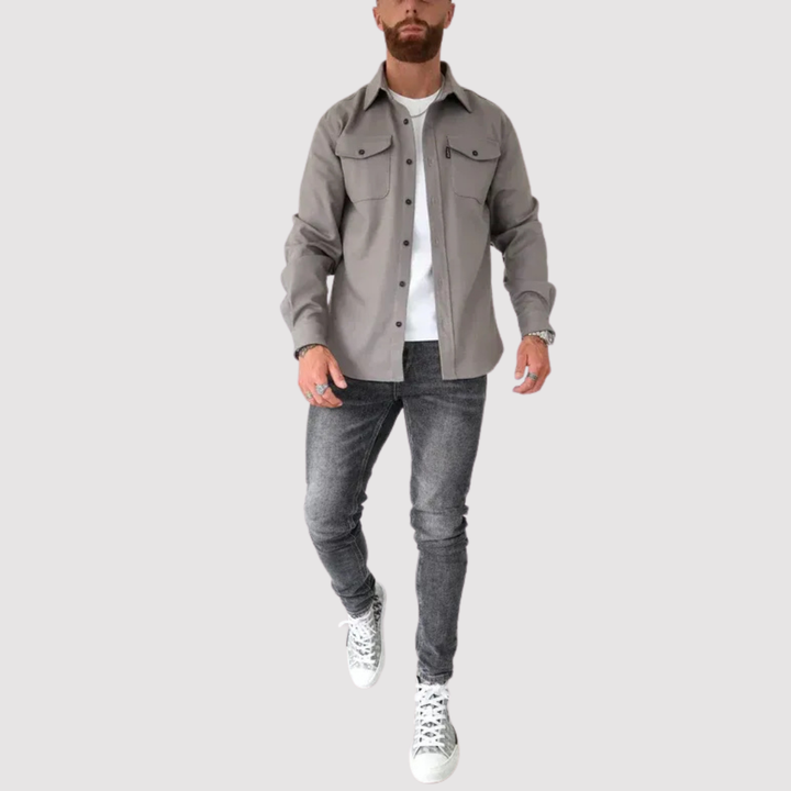 Markus Berlin Herren Overshirt, Vorderansicht