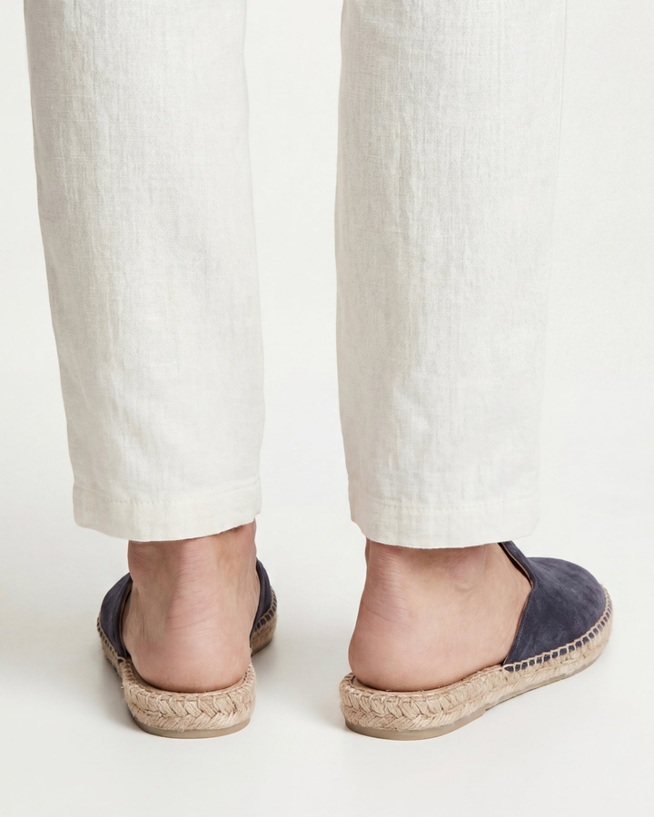 Markus Berlin Herren Sommer-Mule Marineblau, Vorderansicht