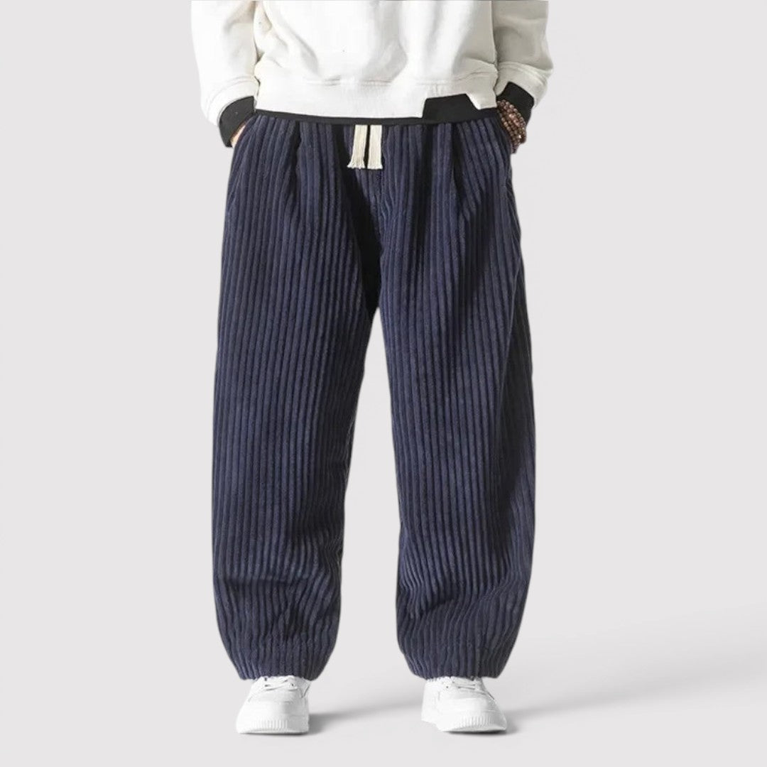 Markus Berlin Herren Wide-Leg-Hose, Vorderansicht