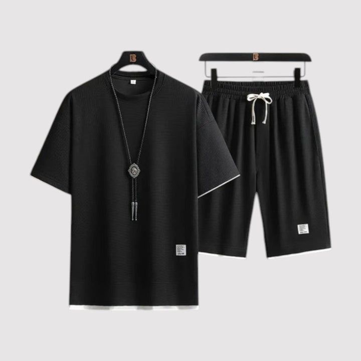 Markus Berlin Herren T-Shirt-Shorts-Set, Vorderansicht