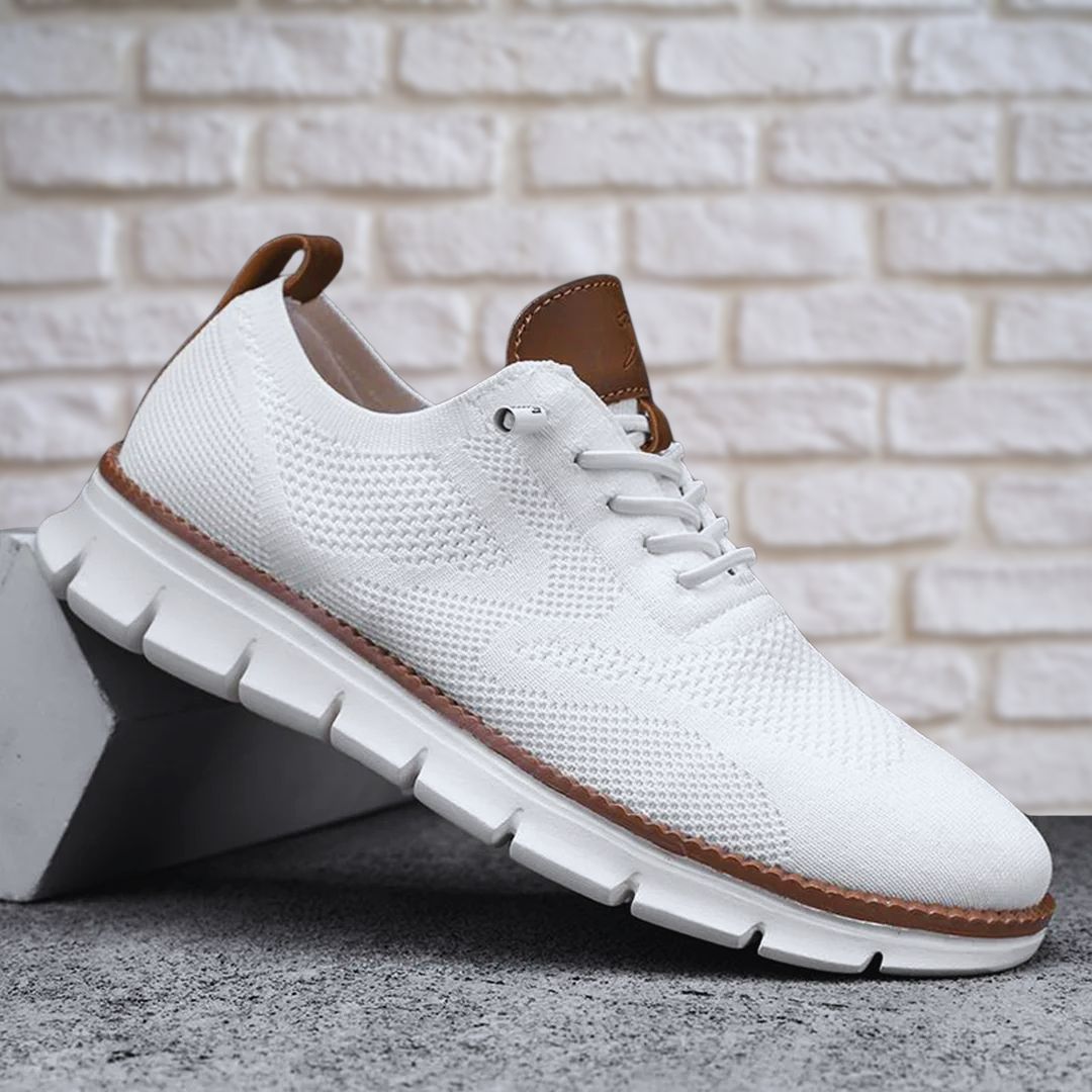 Markus Berlin Herren Sneaker Weiß, Vorderansicht