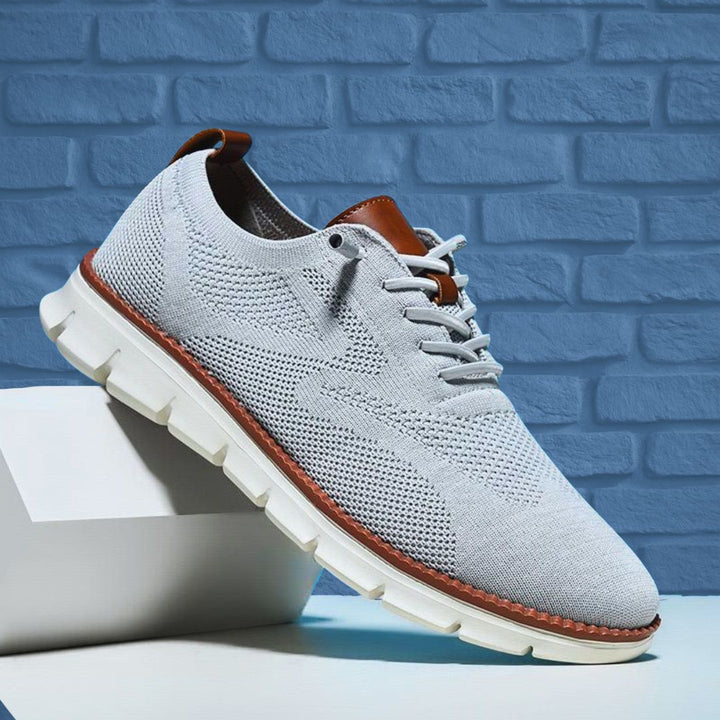 Markus Berlin Herren Sneaker Hellgrau, Vorderansicht