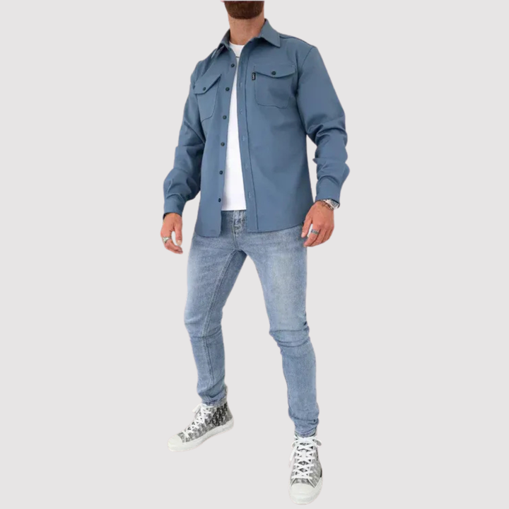 Markus Berlin Herren Overshirt, Vorderansicht
