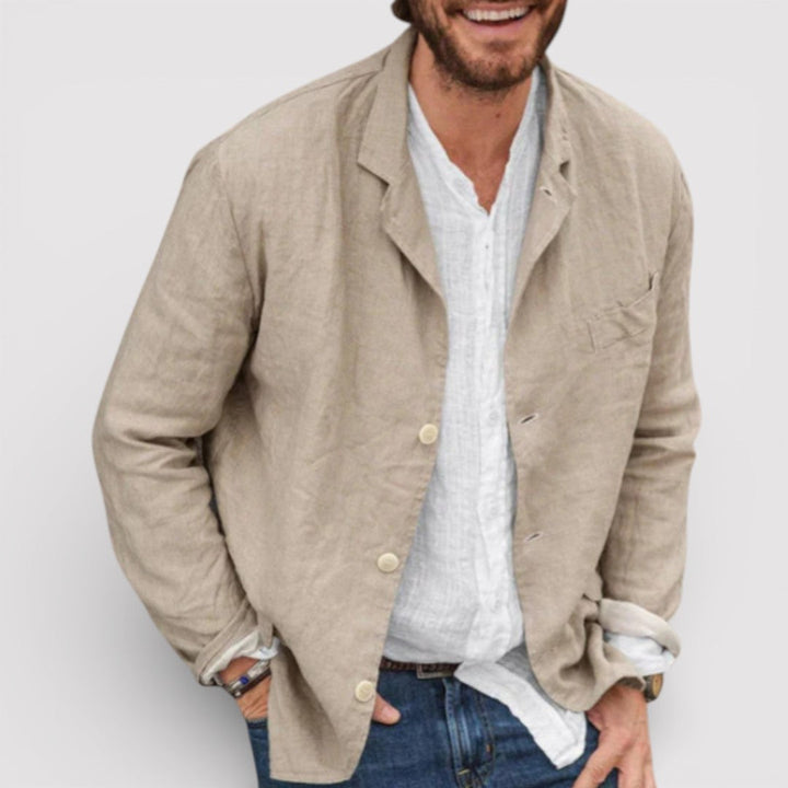 Markus Berlin Herren Leichter Blazer, Vorderansicht