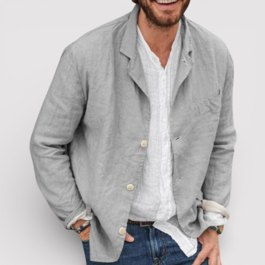 Markus Berlin Herren Leichter Blazer, Vorderansicht
