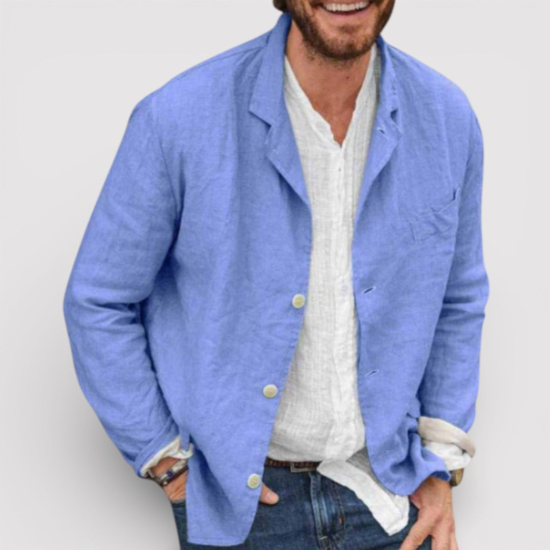 Markus Berlin Herren Leichter Blazer, Vorderansicht