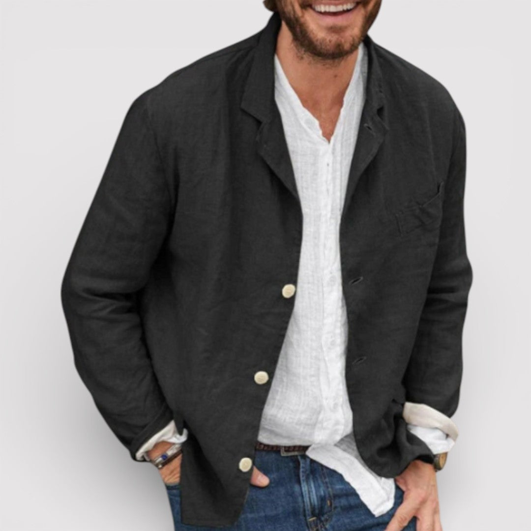 Markus Berlin Herren Leichter Blazer, Vorderansicht