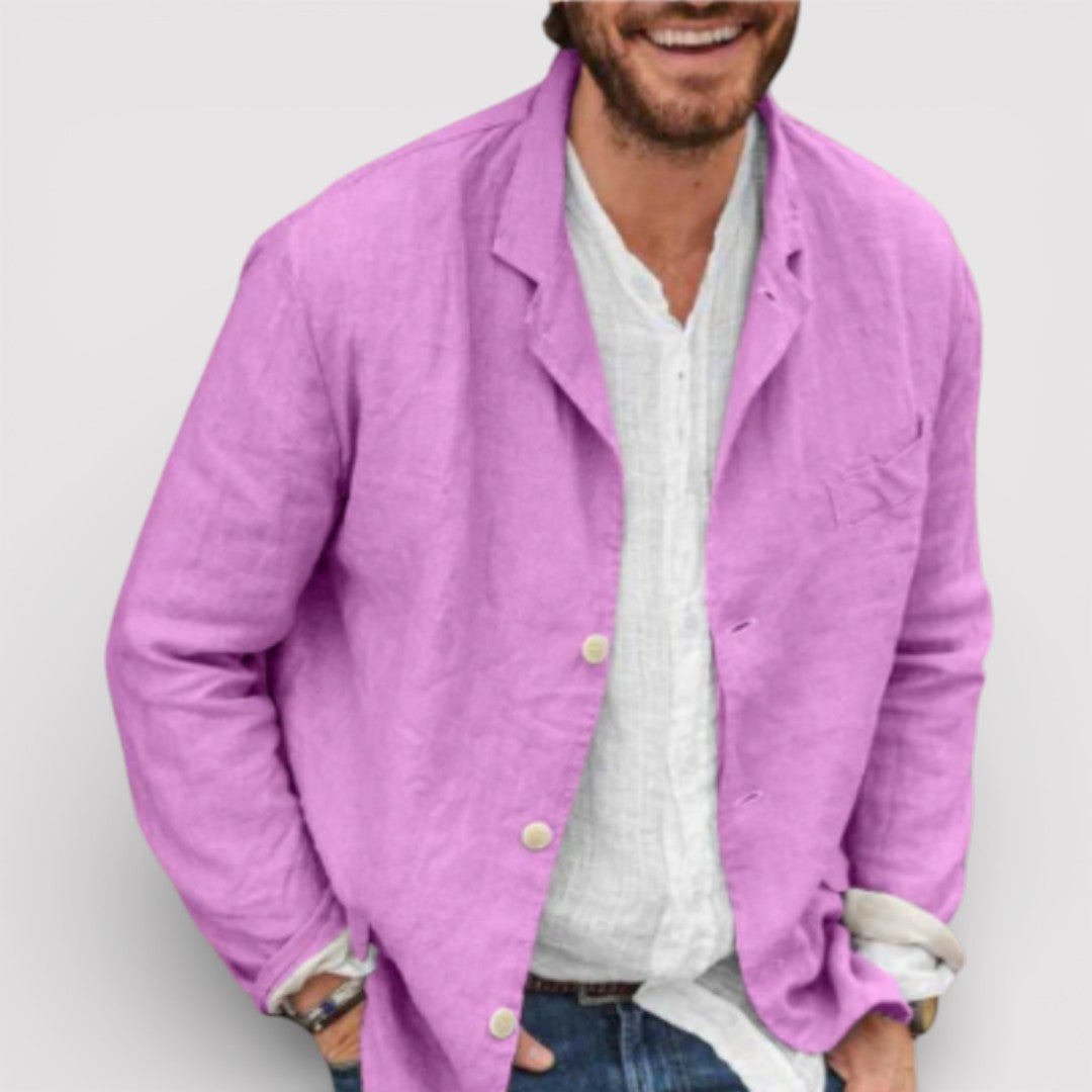 Markus Berlin Herren Leichter Blazer, Vorderansicht