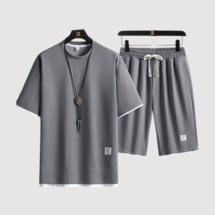 Markus Berlin Herren T-Shirt-Shorts-Set, Vorderansicht