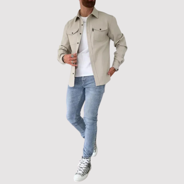 Markus Berlin Herren Overshirt, Vorderansicht