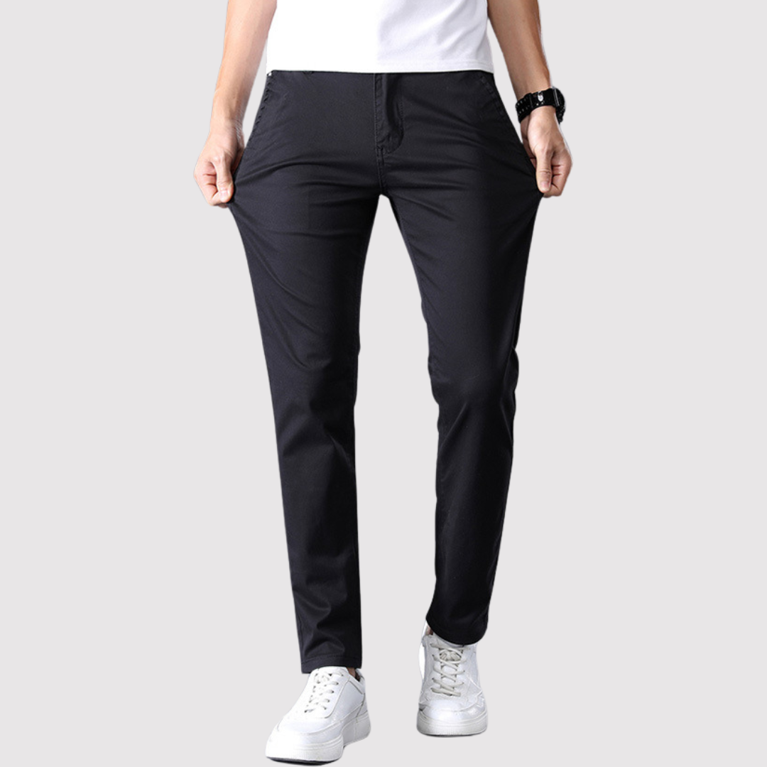 Markus Berlin Herren Slim-Fit-Stretchhose, Vorderansicht