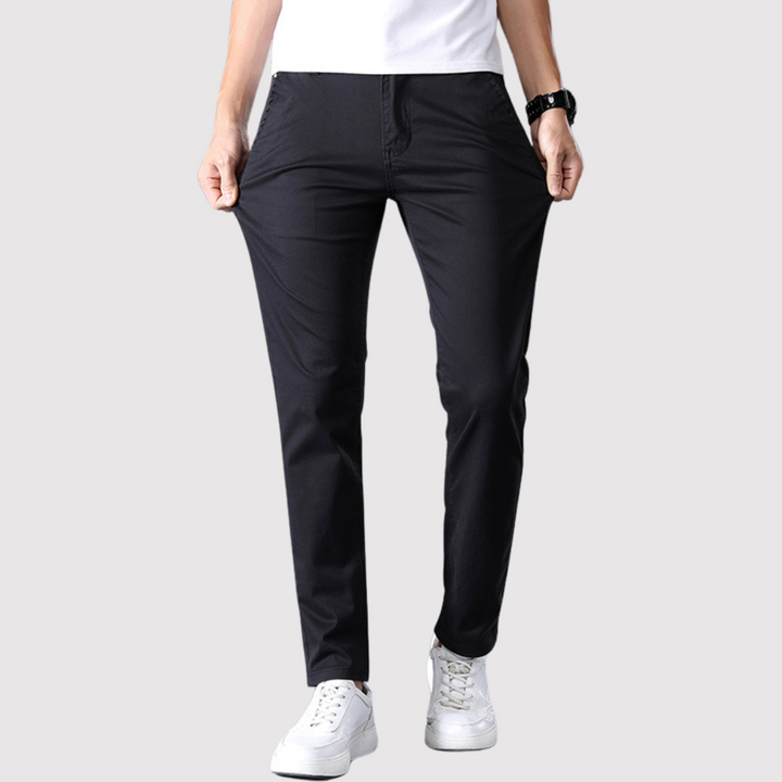 Markus Berlin Herren Slim-Fit-Stretchhose, Vorderansicht
