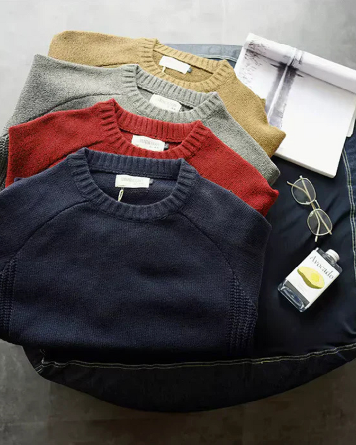 Markus Berlin Herren Weicher Pullover, Vorderansicht