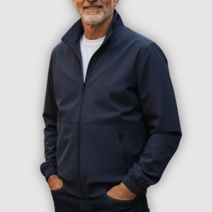 Markus Berlin Herren Jacke mit Reißverschluss, Vorderansicht