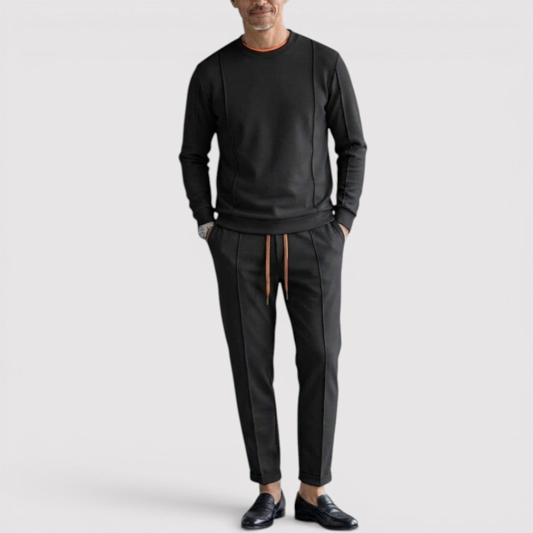 Markus Berlin Herren Sweatshirt-Hosen-Set, Vorderansicht