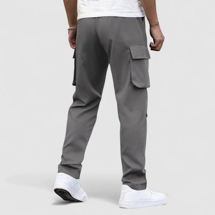Markus Berlin Herren Wasserdichte Stretch-Cargohose, Vorderansicht