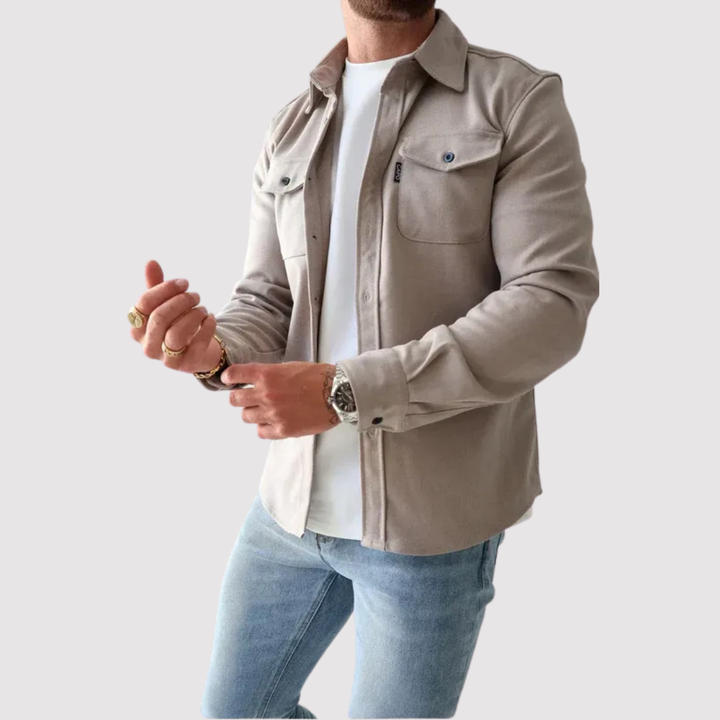 Markus Berlin Herren Overshirt, Vorderansicht