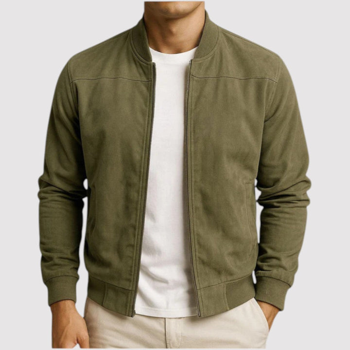 Markus Berlin Herren Jacke mit Stehkragen, Vorderansicht