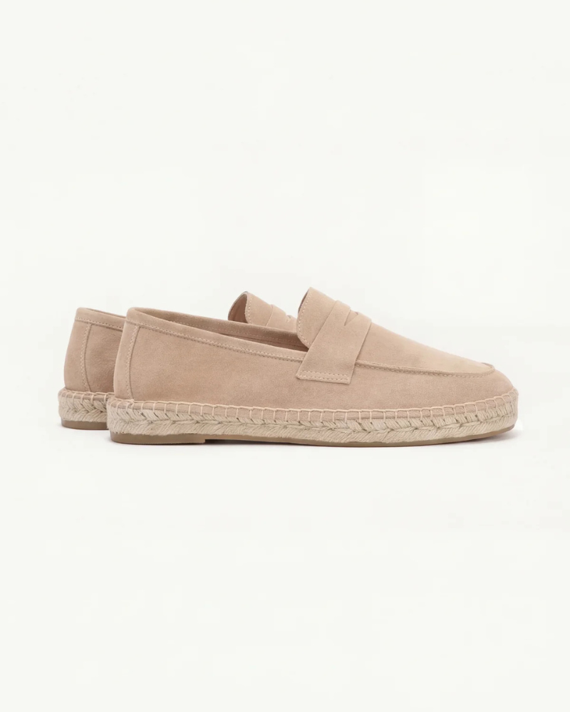 Markus Berlin Herren Espadrille Beige, Vorderansicht