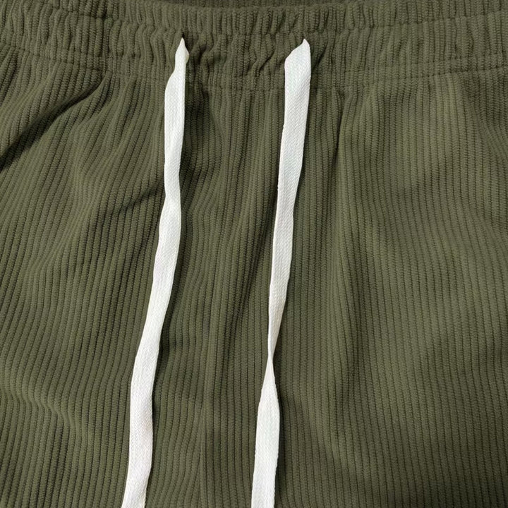 Markus Berlin Herren Strukturierte Shorts, Vorderansicht