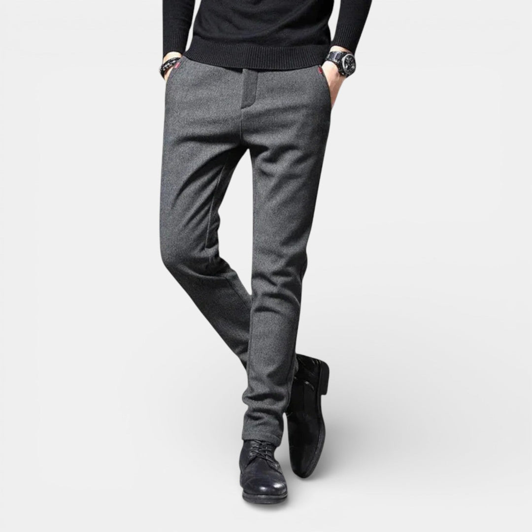 Markus Berlin Herren Schlanke Tapered-Hose, Vorderansicht