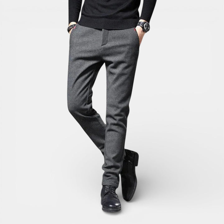 Markus Berlin Herren Schlanke Tapered-Hose, Vorderansicht