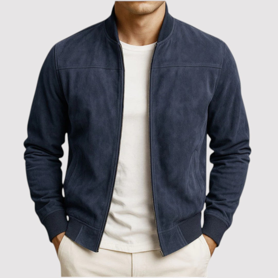 Markus Berlin Herren Jacke mit Stehkragen, Vorderansicht