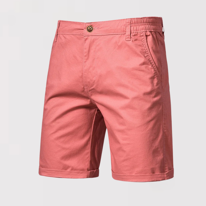 Markus Berlin Herren Elegante Shorts mit Gürtelschlaufen, Vorderansicht