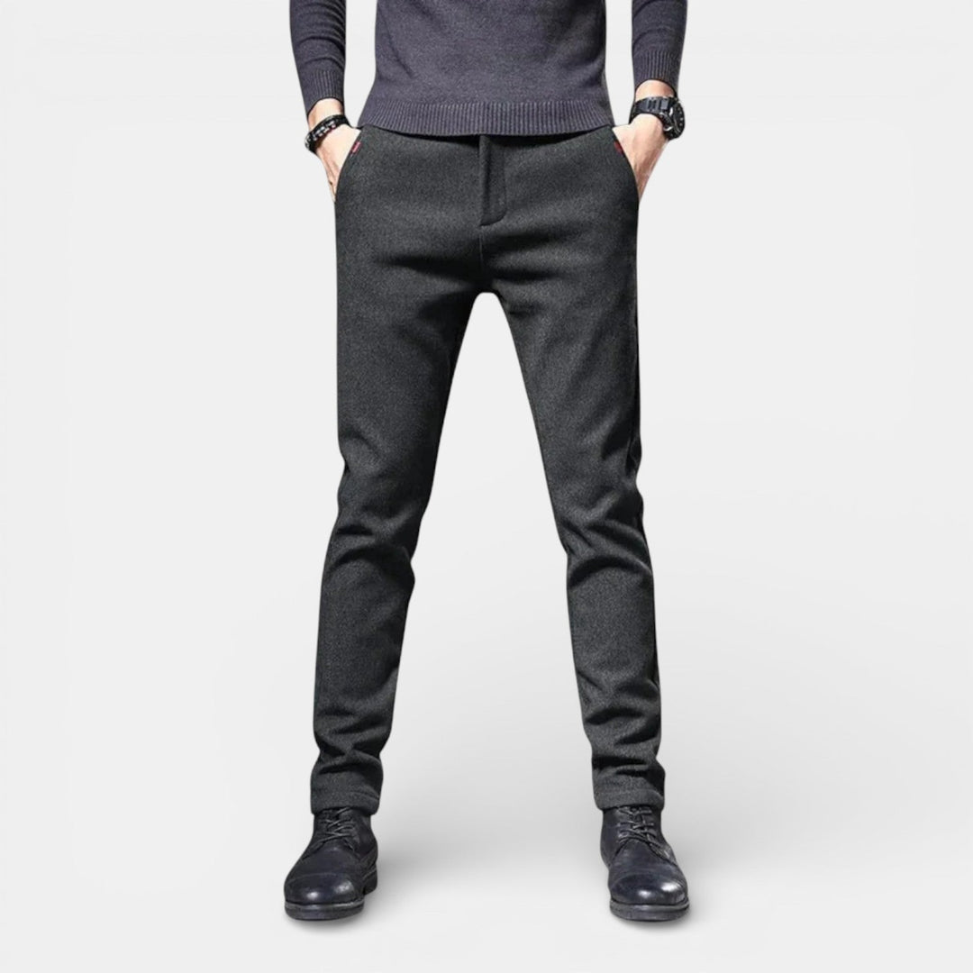 Markus Berlin Herren Schlanke Tapered-Hose, Vorderansicht