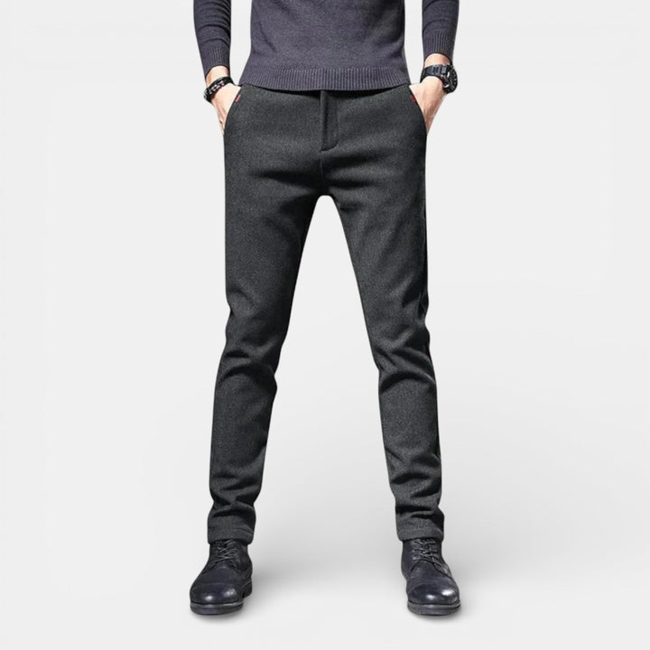 Markus Berlin Herren Schlanke Tapered-Hose, Vorderansicht