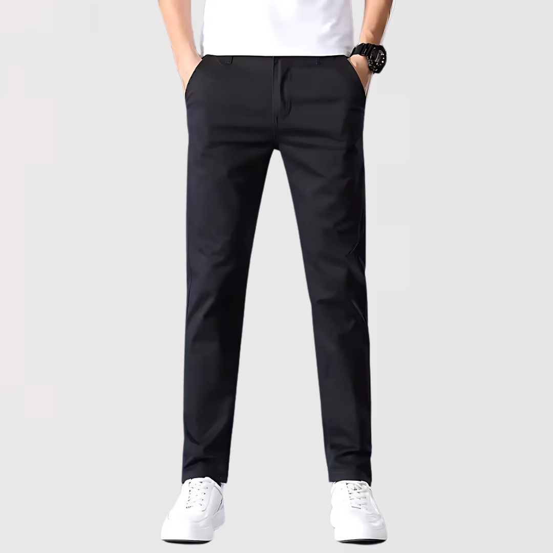 Markus Berlin Herren Slim-Fit-Stretchhose, Vorderansicht