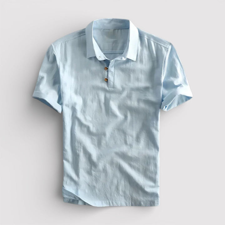 Markus Berlin Herren Poloshirt mit Dreiknopfleiste, Vorderansicht