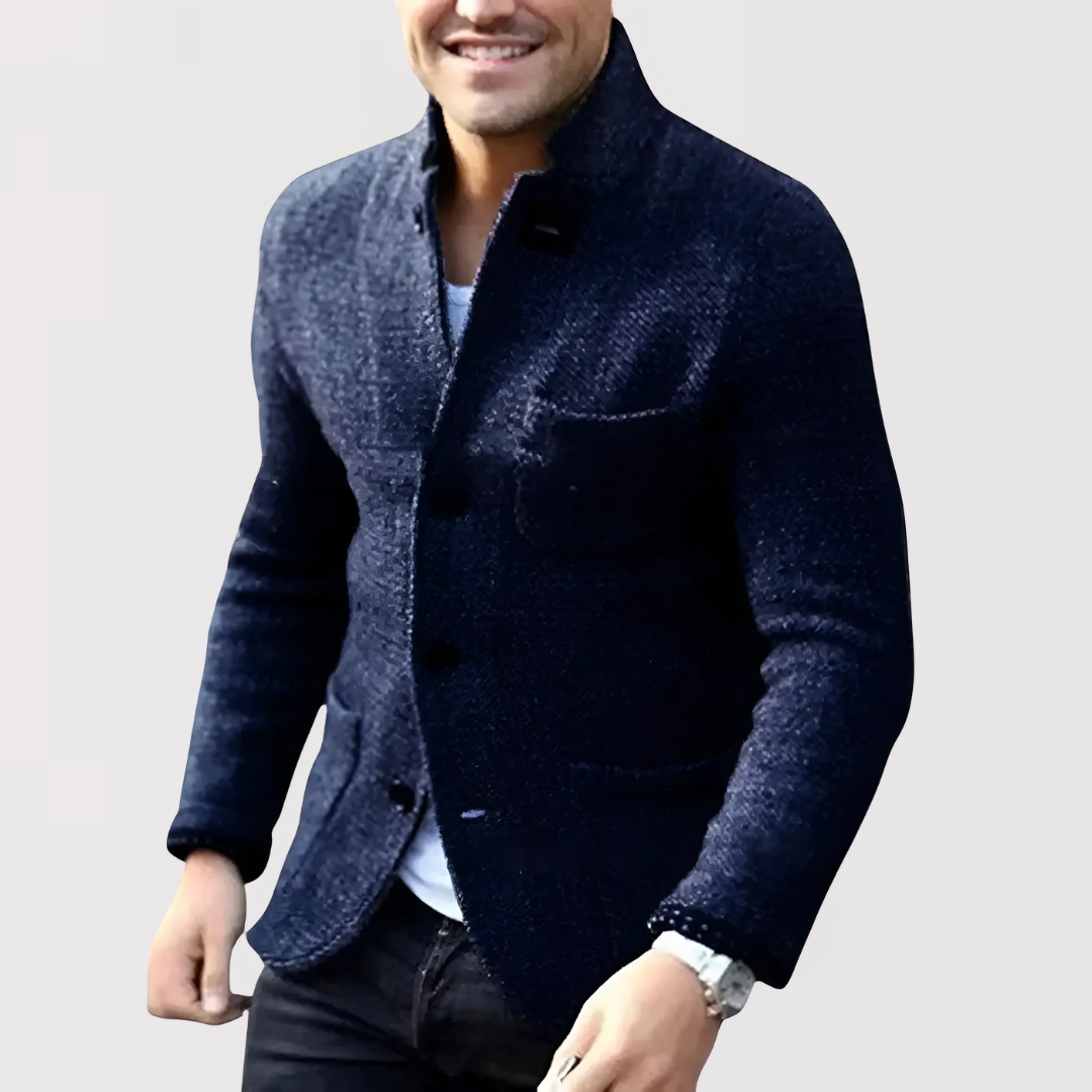 Markus Berlin Herren Strickblazer, Vorderansicht