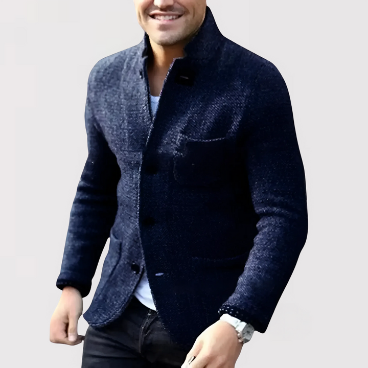 Markus Berlin Herren Strickblazer, Vorderansicht