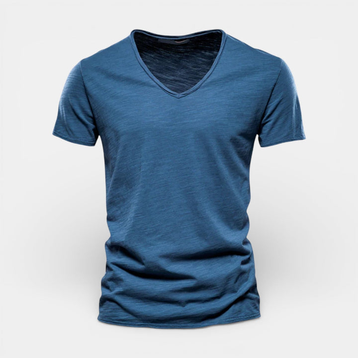 Markus Berlin Herren Doppelpack-T-Shirt mit V-Ausschnitt, Vorderansicht