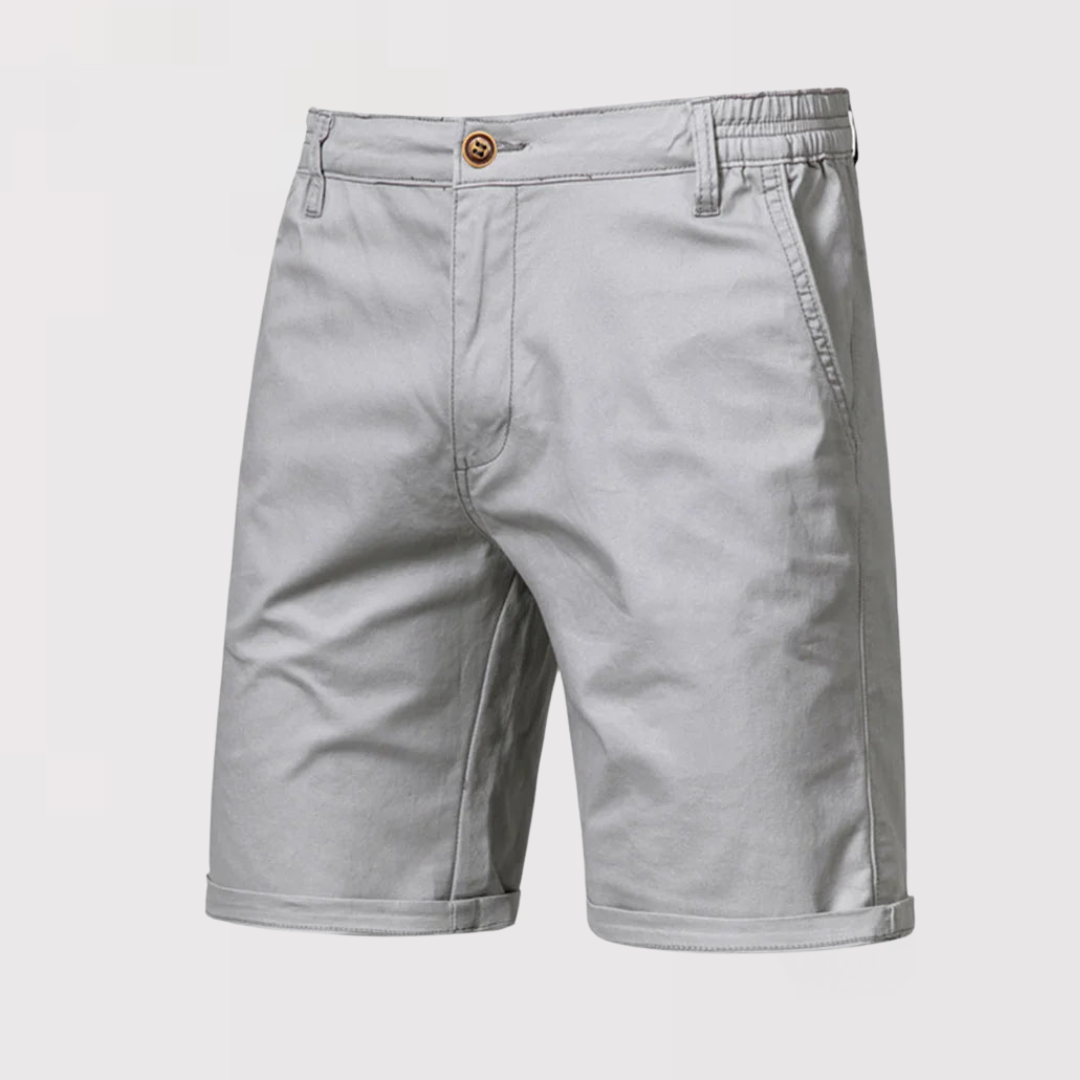 Markus Berlin Herren Elegante Shorts mit Gürtelschlaufen, Vorderansicht