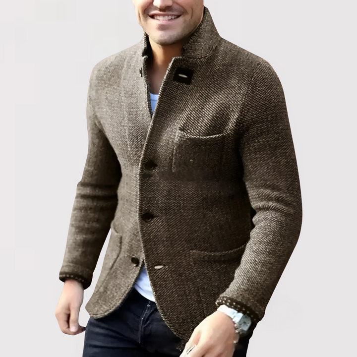 Markus Berlin Herren Strickblazer, Vorderansicht