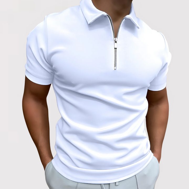 Markus Berlin Herren Modernes Kurzarm-Poloshirt, Vorderansicht