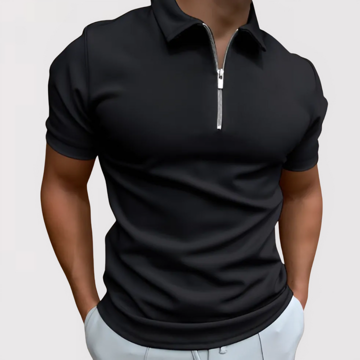 Markus Berlin Herren Modernes Kurzarm-Poloshirt, Vorderansicht