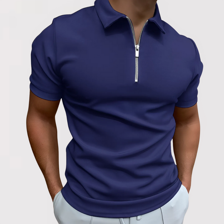 Markus Berlin Herren Modernes Kurzarm-Poloshirt, Vorderansicht