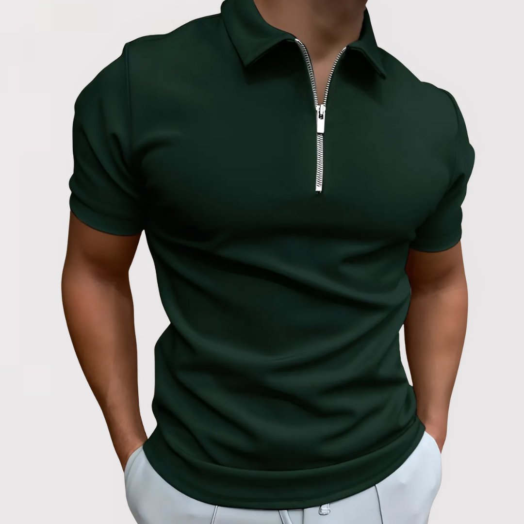 Markus Berlin Herren Modernes Kurzarm-Poloshirt, Vorderansicht