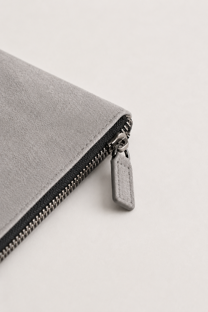 Markus Berlin Herren Clutch-Tasche Hellgrau, Vorderansicht